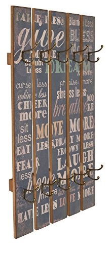 Wandgarderobe Flurgarderobe "Move" Hakenleiste Holz 70x100 cm Shabby Landhaus