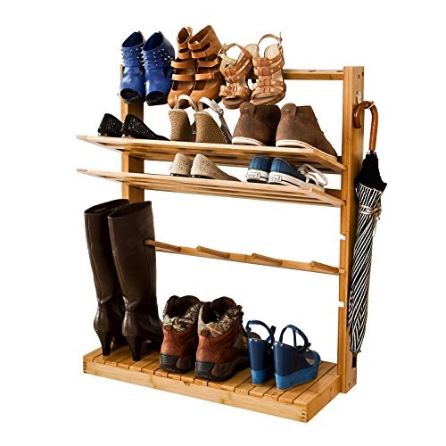 SoBuy® Design Schuhregal, Schuhdisplay, High Heel Regal, Hänge-oder Standregal mit Fach FSR20-N