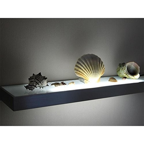 LED Glasbodenleuchte MEMPHIS in Edelstahloptik 450 mm mit Schalter
