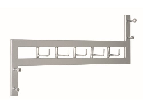 HAKU Möbel 43721 Garderobenleiste 60 x 11 x 36 cm, alu / chrom
