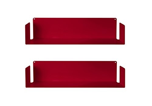 CD/DVD-Regalen Rot - Satz von 2 UCD TEEbooks