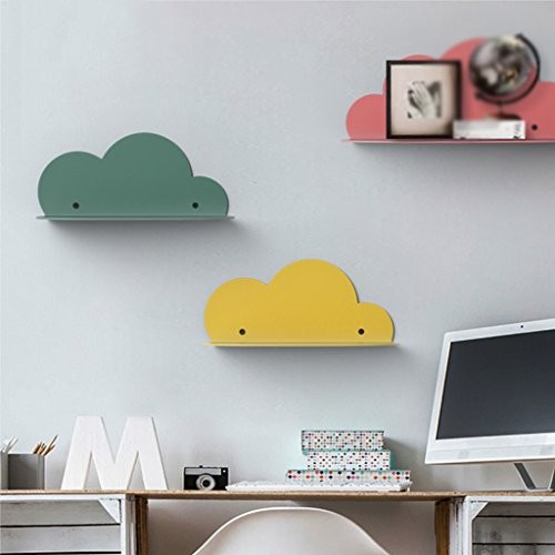 YJH+ Bügeleisen, kreatives Hirten Wohnzimmer Schlafzimmer Shop Wand Lagerung Schindel Dekorationen Wolken 32cm * 13.5cm * 15cm Schön und großzügig ( Farbe : C )