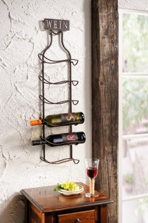 Wandregal Wein