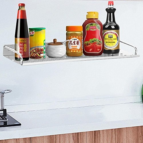 Yahee Küchenregal Gewürzregal Wandregal Edelstahlregal Regalhalter 59,5 cm