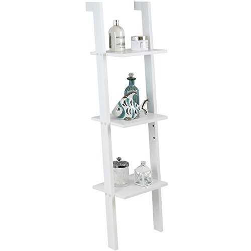 Hartleys - Leiterregal mit 3 Böden - weiß