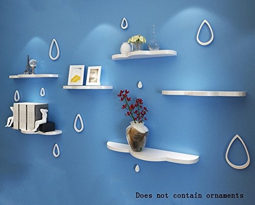 Global- Wolke Typ Holz schwimmend Regal / Pflanze Stand / Wand Regale / Bücherregal, Wohnzimmer Wand Hängende TV Kulisse Dekoration Rack Wall Shelf ( Farbe : #2 )