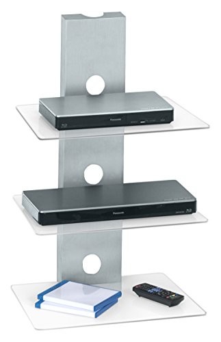 MAJA Möbel 1622 9499 Wandregal, metall / klarglas, 45 x 73 x 33 cm