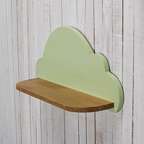 ZXQ Kreative Farbe Wolken Regal Massivholz Schlafzimmer Wand Dekoration Wand Regal, 30 * 15cm Wolken Home Dekoration Wand Dekoration Geschenk Wand hängende Wohnzimmer TV Wanddekorationen Service ( Farbe : Weiß )