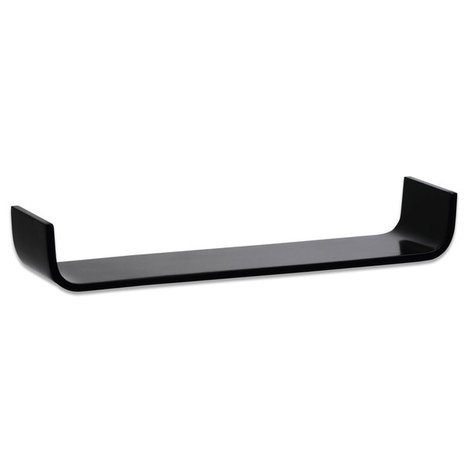 ROLLER Wandregal - schwarz - U-Form - 79,5 cm breit