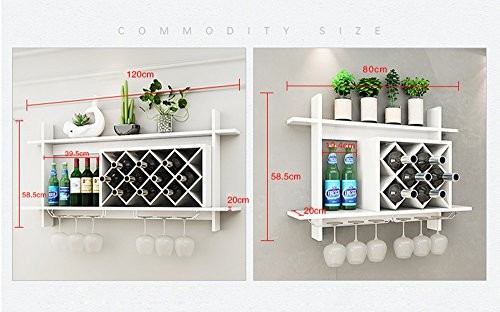 Flashing- Hängende Art Holzböden Wein Weinschrank / Weinregale / Weinbecherhalter / Wandregal / Pflanzstand / Bücherregal, Kreativwand hängend Dekoration Rack Wandrahmen ( Farbe : #3 , größe : S )