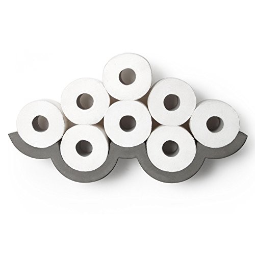 Lyon Béton DB-09120 Regal für Toilettenpapier, natur, 55 x 10 x 12 cm