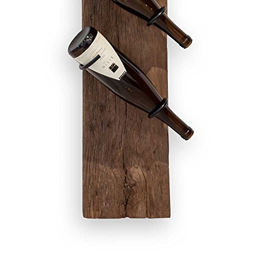 Wein Wandregal aus Eiche Holz modern Pharao24