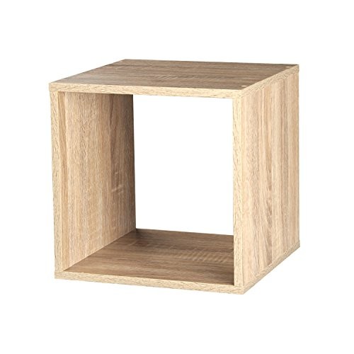 1, 2, 3, 4-stöckig, Holz, Regal, Bücherregal, Wandregal, Holz, Antique Oak, Cube