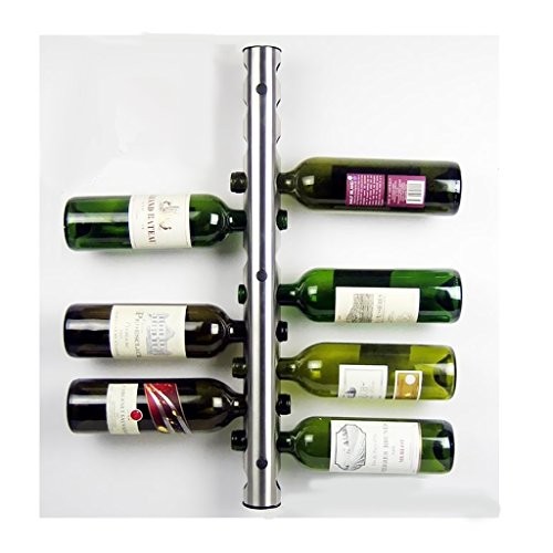 MagiDeal Weinregal Wandregal 63cm aus Metall für 12 Flaschen Flaschenständer Flaschenhalter