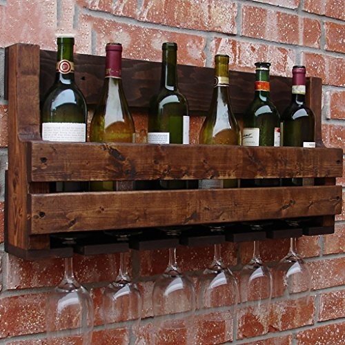 FAFZ Wein-Rack Retro amerikanischen Massivholz Wein Rack Wand Wand Weinschrank Weinständer Bar Racks Weinhalter Weinregale ( größe : 70*35*13cm )