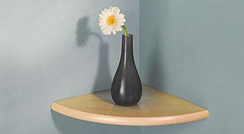 Eckregal / Wandregal DESIGN | verdeckte Befestigung | 30x30x2,2 cm - Buche