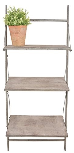 Esschert Design Aged Metal Wand-Leiterregal 47,5x41,5x106 cm