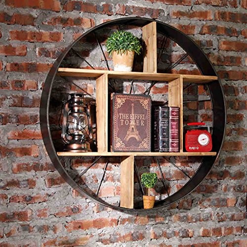 Industrielles Wandregal Retro Regal Wanddekoration Runde LOFT Stil Wanddekoration Wandregale ( Farbe : A )