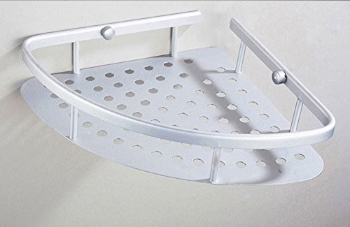 niceeshop(TM) Raum Aluminium Anhänger Toilette Gestelle Regale Wand Badezimmer Eckregal, Matt Farbe